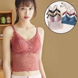 Camisoles & Tanks 2023 For Female Lace Top Underwear Women's Long Beautiful Back Strap Wrap Chest Vest Sexy Lingerie Women Body