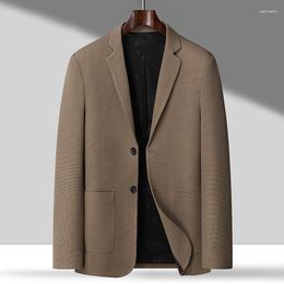 Men's Suits The High-end Business Handsome Casual Suit Large Size Solid Colour Boutique Jacket Fashion Blazer Men