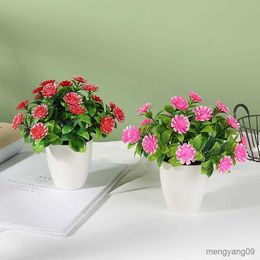 Planters Pots Tanaman pot Bonsai tiruan taman rumah tanaman pot realistis tidak pudar R230807