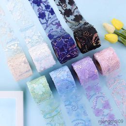 Chinese Products Wide Tulle Embroidery Sequin Flower Lace for Needlework DIY Clothes Webbing Dress Decor for Crafts R230807