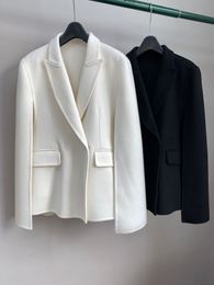 New toteme Mid length Celebrity Style Suit Edition Double sided Wool Coat Coat Coat