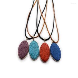 Pendant Necklaces Druzy Trendy Fashion Lava Macadam Choker Natural Stone Onyx Jewelry Arrow With Vintage Golden