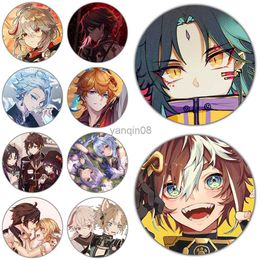 Pins Brooches Genshin Impact Character Badges Game Figure Pins for Backpack Zhongli Xiao Brooches Cosplay Pins Fashion Accessories for Clothes HKD230807