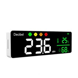 Noise Metres DM1306D Digital Decibel Sound Metre Smart Wall Mounted Neighbours Noise Detector 30130dB Temperature and Humidity Monitor 230804