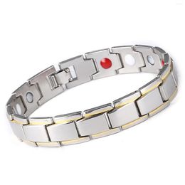 Link Bracelets Men's Detachable Magnetic Bracelet Anti-Fatigue Health For Christmas Thanksgiving Gift