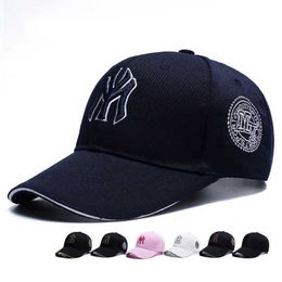 New Women's Korean Peaked cap Baseball Cap Men's NY Embroidered Sun Hat Gorros Hip Hop Adjustable Snapbacks Hats