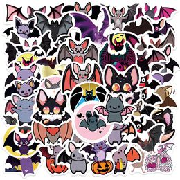 50 PCS Halloween Bat Skateboard Stickers For Car Fridge Helmet Ipad Bicycle Phone Motorcycle PS4 Book Pvc Laptop DIY Decals Kids Toys Decor