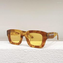 Sunglasses KARATE Don't Look At Me High Street Acetate Original Tortoise Vintage Women Men Glasses Designer Handmade Eyeglasses