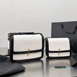Classic Shoulder Bag Flap Handbag Bronze Letters 5a Leather Canvas Fashion Women Handbags Purse crossbody bag