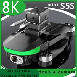 S5S Mini Drone 8k Profesional HD Camera Brushless Optical Flow Obstacle Avoidance Aerial Photography Foldable Quadcopter 1.2km HKD230807