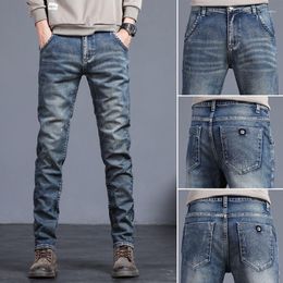 Men's Jeans 2023 Spring And Autumn High-End Classic Fashion Nostalgia Elastic Small Legs Casual Slim Comfortable Trend 27-36