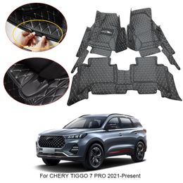 3D Full Surround Car Floor Mat For Chery TIGGO 7 PLUS PRO 2021-2025 Protect Liner Foot Pad Carpet PU Leather Waterproof Accessory