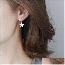 Dangle Chandelier Minimalist Simple Wild Geometric Girl Floral Cute Five-Pointed Star Earrings Wholesale Drop Delivery Jewelry Dhgvi