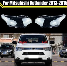 For Mitsubishi Outlander 2013-2015 Headlight Cover Headlights Shell Transparent Lampshade Headlamp Cover Lens Glass Caps