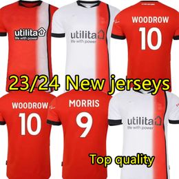 23 24 Luton Town CLARK CAMPBELL Mens Soccer Jerseys BURKE NAISMITH BELL DOUGHTY ADEBAYO Home Away 3rd Short Sleeve Football Shirts WHITE 2023 TOP