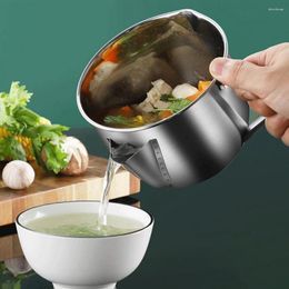 Bowls Grease Separation Wide Application Soup Drinking Oil Filter Pot Kitchen Gadget