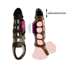 Massager Strong Vibrating Penis Sleeve Cock Ring for Men Delay Ejaculation Enlargement g Spot Dildo Vibrator Machine