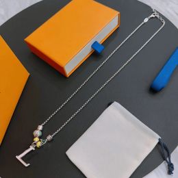 2023 Stainless Steel Luxury Luis Necklace Vuttonity And Stylish Pendant Fashion Simple Necklaces Classic Style Women's Designer Jewellery Box