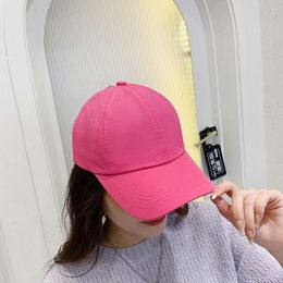 Ball Caps Cycling Summer Fashion Simple Sunshade Soild Colour Korean Style Hat Mesh Female Cross Baseball Cap