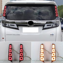 Car LED rear Bumper Light For Alphard Vellfire 30 Series 2019 2020 2021 2022 2023 Taillights Rear Pillar Brake turn Signal Lamp