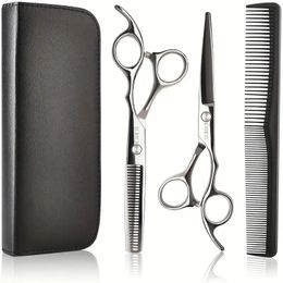 Professional Hair Cutting Scissors Set - Perfect for Home Hairdressing, Grooming, Trimming & Shaping for Men, Women & Pets!