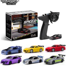 ElectricRC Car Turbo Racing 1 76 C64 C73 C72 C74 Drift RC With Gyro Radio Full Proportional Remote Control Toys RTR Kit For Kids and Adults 230906
