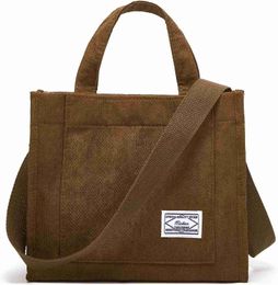 Tote Bag Women Small Satchel Bag Stylish Tote Handbag for Women Corduroy Hobo Bag Fashion Crossbody Bag College Bag 2023 HKD230807