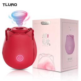 Powerful Rose Vibrator for Womans Clitoris Sucker Vacuum Stimulator Nipple Oral Sucking Adults Female