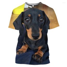 Men's T Shirts Summer Selling Fashion 3D Street Dog Print Short Sleeved T-shirt Casual Sports Breathable And Comfortable