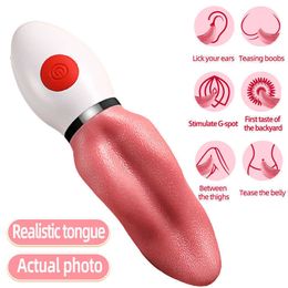 Long Tongue Vibrator for Women Clitoris Stimulator Licking Vagina Masturbator g Spot Massager Adult