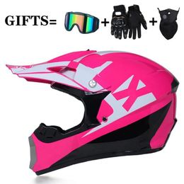 3 Gifts Racing Off-road Full Face Motorcycle Helmet Dot Motocross Motorbike Dirt Bike Helmet Moto Casco Vintage Casco Moto1236B