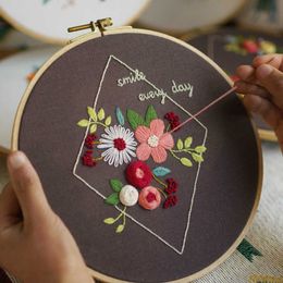 Chinese Style Products DIY Embroidery Flower Pattern Printed Cross Stitch Set Handmade Crafts Sewing Supplies Needlework Art Painting