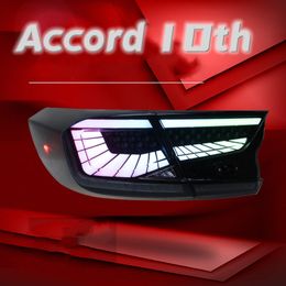 Car Styling Tail Lamp For Honda Accord 10th RGB Phantom LED Starry Sky Running Light Flowing Turn Signal Taillight