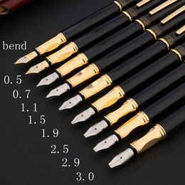 Fountain Pens Parallel Calligraphy Pen Art Ink pen Gothic Arabic Italic 0507111519252930bendmm Nib Office Supplies 230807