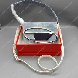Design Luxury white bag Designer Underarm Bags Wallet Cowhide Handbag Sweet Cool Shoulder Purse Crossbody Handheld Mini Small Square Saddle Handbags High Quality