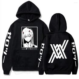 Men's Hoodies Darling In The Franxx Zero Two Men Women Unisex Fashion Harajuku High Quality Men's Dropship Sweatshirt