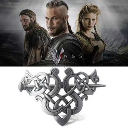 Pins Brooches Vintage Viking Hair Sticks Celtics Knots Hair Clips Viking Hair Crown Jewelry Cosplay Gifts for Men Women Teens HKD230807