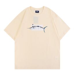 Designer Kith x Ksubi Letter Tee Washed Cotton Crop Streetwear Quality T-shirt t Shirts graphic for Men Vintage Mens Clothing oversize a131