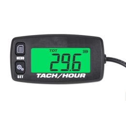 Counters Tach Hour Metre Motorcycle Metre Digital Tachometer Engine Resettable Maintenace Alert RPM Counter for Chainsaws Boats ATV 230804