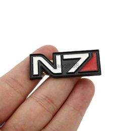 Pins Brooches Game Mass Effect Pins Brooches N7 Jewellery for Backpack Bag Badge Brooch Collar Collection HKD230807