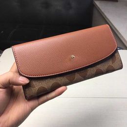 Luxury Wallets For Men Designer Purse Wallet Brand Women Long Card Holder Leather Designer Bag Fashion Color Match Purses Pink Change Purse 230712