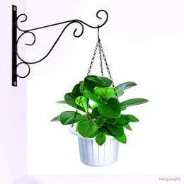 Planters Pots Wall Hanger Heavy Duty Metal Hanging Basket Bracket Garden Plant Hanger Wall Plant Hanger Plant Flower Pot Rack R230807