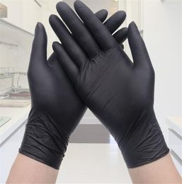 Disposable Gloves Family Outing Black PVC Mixed Nitrile Protective Latex Tattoo