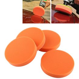 10Pcs Set 6 150mm Car Polishing Pads Sponge Polishing Buffing Waxing Pad Kit Tool For Car Polisher Buffer Orange Auto Care 2691