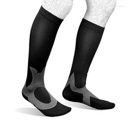 Sports Socks Men Women Compression Fit For Graduated Athletic & Anti Fatigue Pain Relief Knee High Stockings