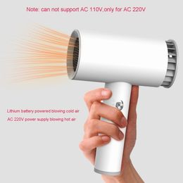 Hair Dryers Universal AC 220V USB Rechargeable and Cold Wind Dryer Travel Blow for Art Painting Home Outdoor more 230807
