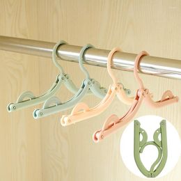 Hangers Sshiny Plastic Portable Travel Folding Hanger For Clothes Dormitory Camping Cloth