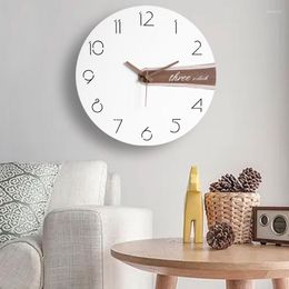 Wall Clocks Office Silent Clock Round Quartz Fashion Classic Italy Quiet Aesthetic Minimalist Horloge Home Decor GXR45XP