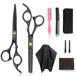6 Inch Hair Cutting Thinning Scissor Salon Haircut Grooming Comb Professional Hairdressing Shear Set