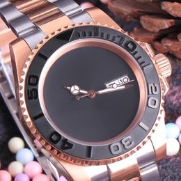 Wristwatches Minutetime Custom Logo/Name NH36 Watch Sapphire Crystal 100 Metres Waterproof Sterile Dial Mechanical Rose Gold Watches For Man